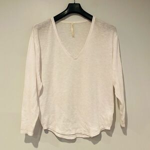 Aritzia The Group Babaton Thermal V-Neck Long Sleeve Size Small